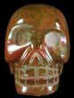 Polished, Red Jasper Skull #62622-1